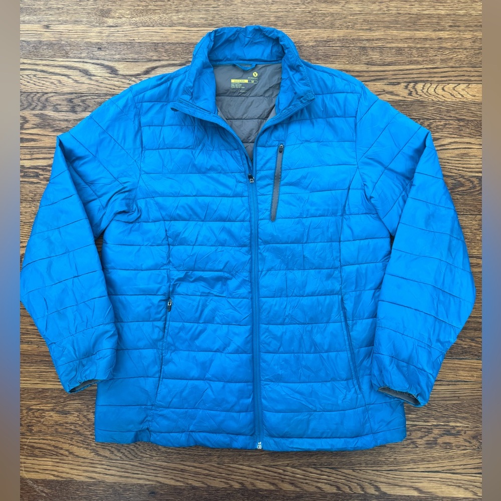 #564 Xersion Puffy Turquoise Coat! - Women | Color: Turquoise Blue Quilted Jacke
